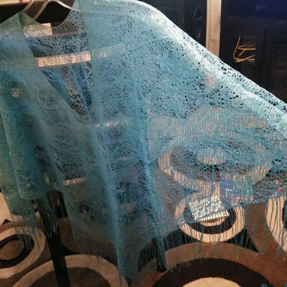 Blue Poncho - Picture 3 of 3